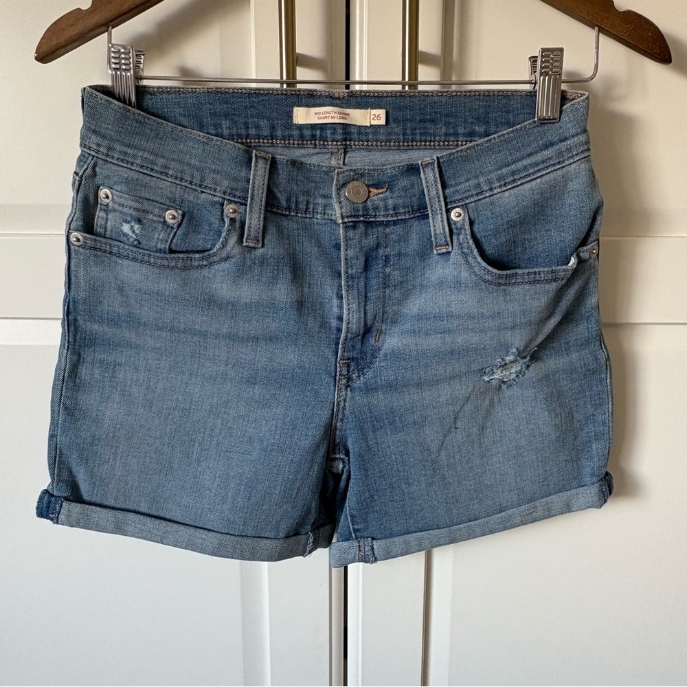 Levi's Blue Jean Shorts Classic Denim Style